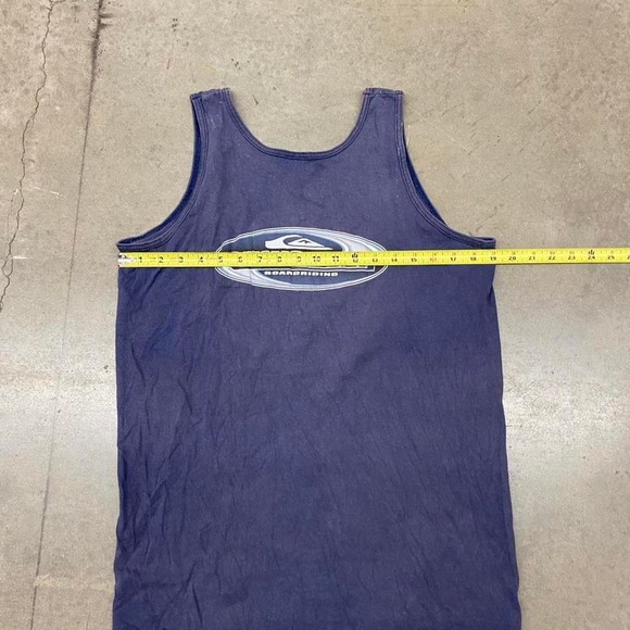 Quiksilver Navy Blue Tank Top Vintage Y2K Surf Size XL - Picture 4 of 6